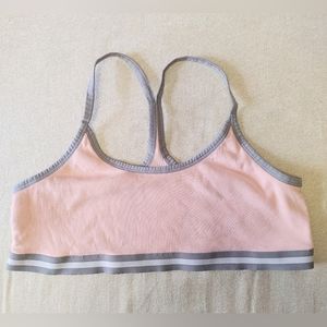 La Vie En Rose Pink and Gray Bra